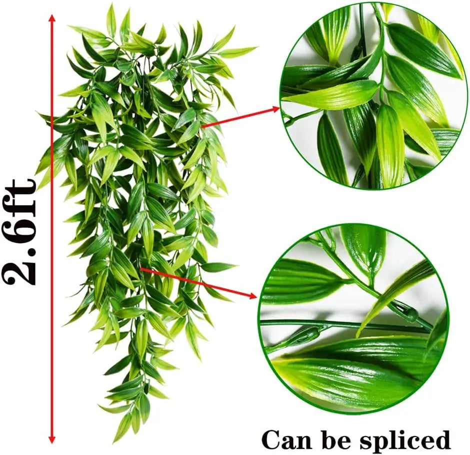 Bamboo hanging plants for outdoor garden decoration - view 4