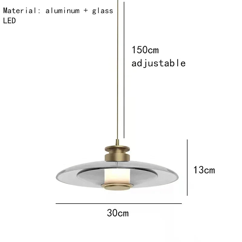 Modern glass wall sconce for elegant interior decoration - B-30cm-Gray / Warm Light