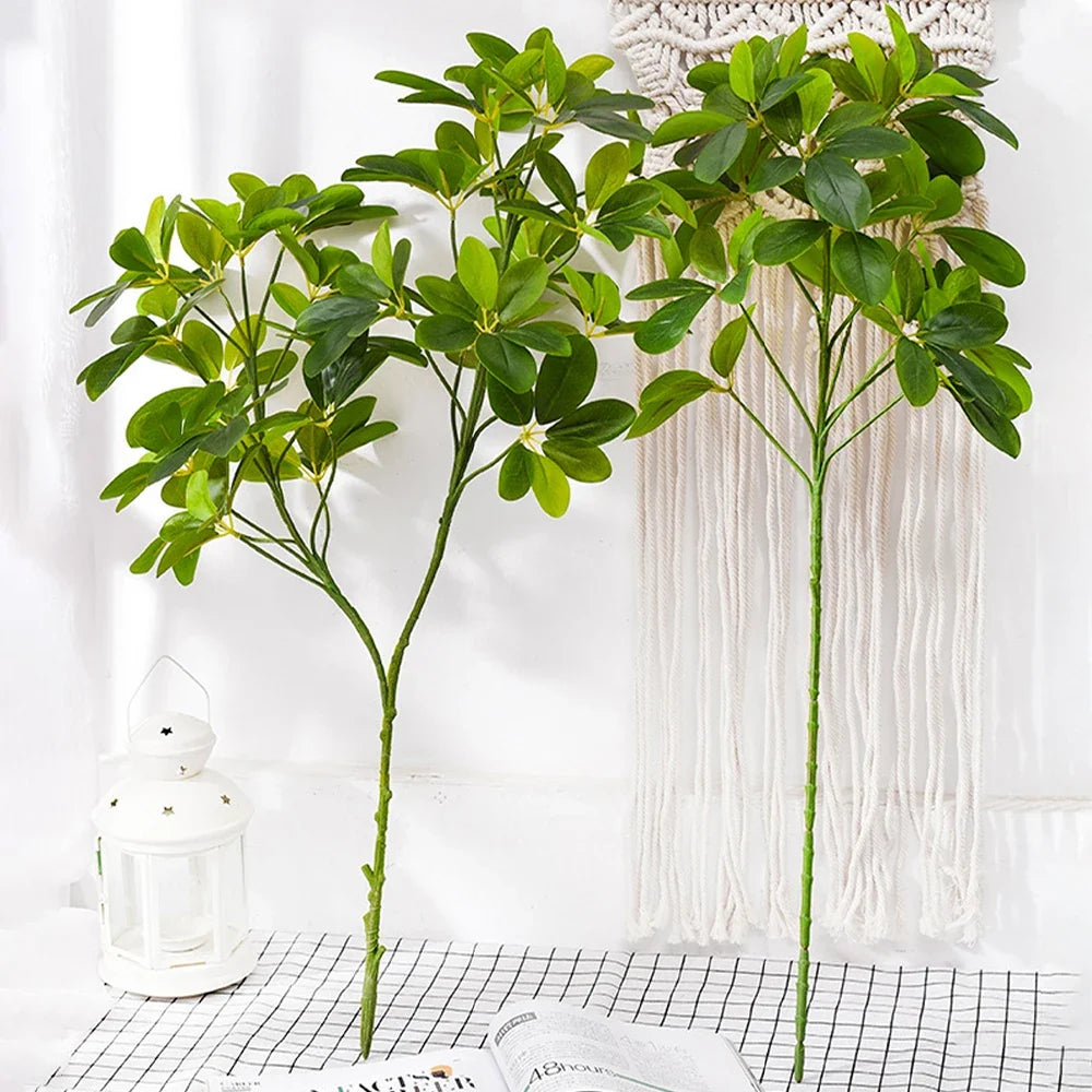 Artificial palm large tropical plastic plants for interior decoration - view 2