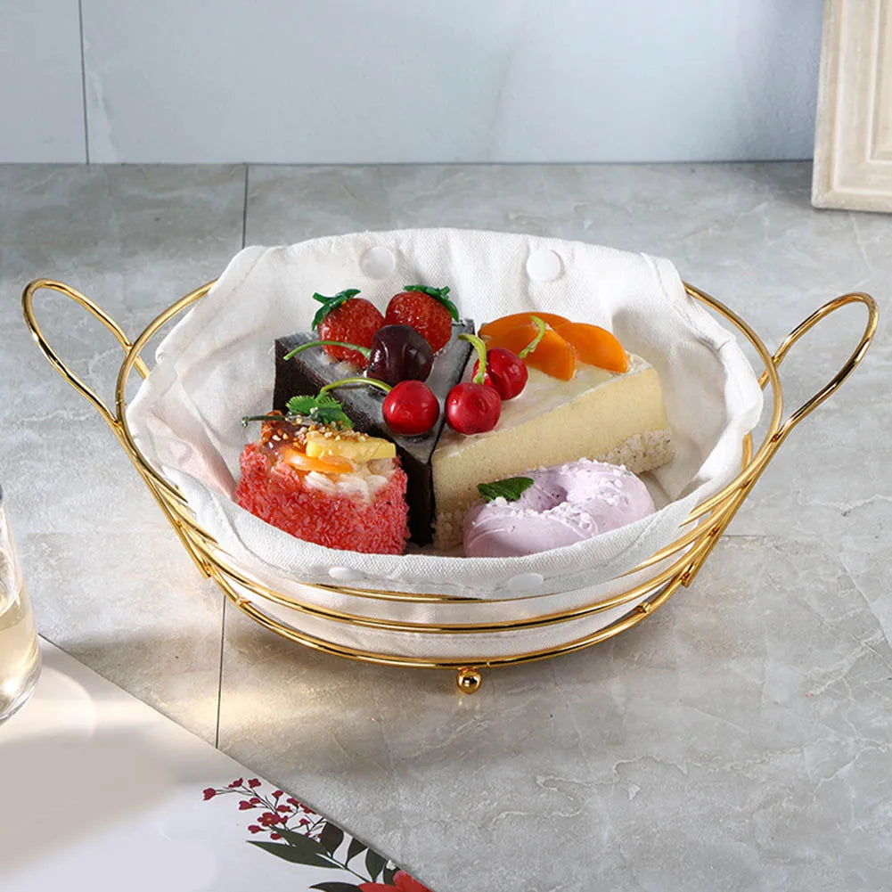 Metal storage basket for snacks and fruit - view 5