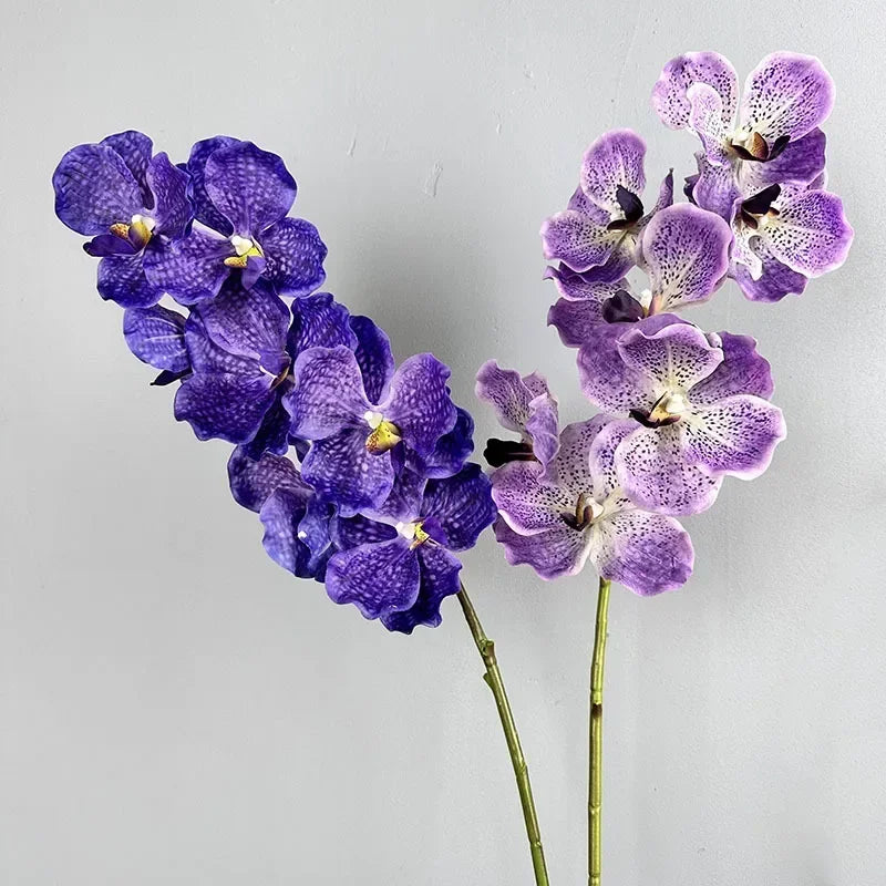 Set of 2 artificial vanda orchids for interior decoration - view 4