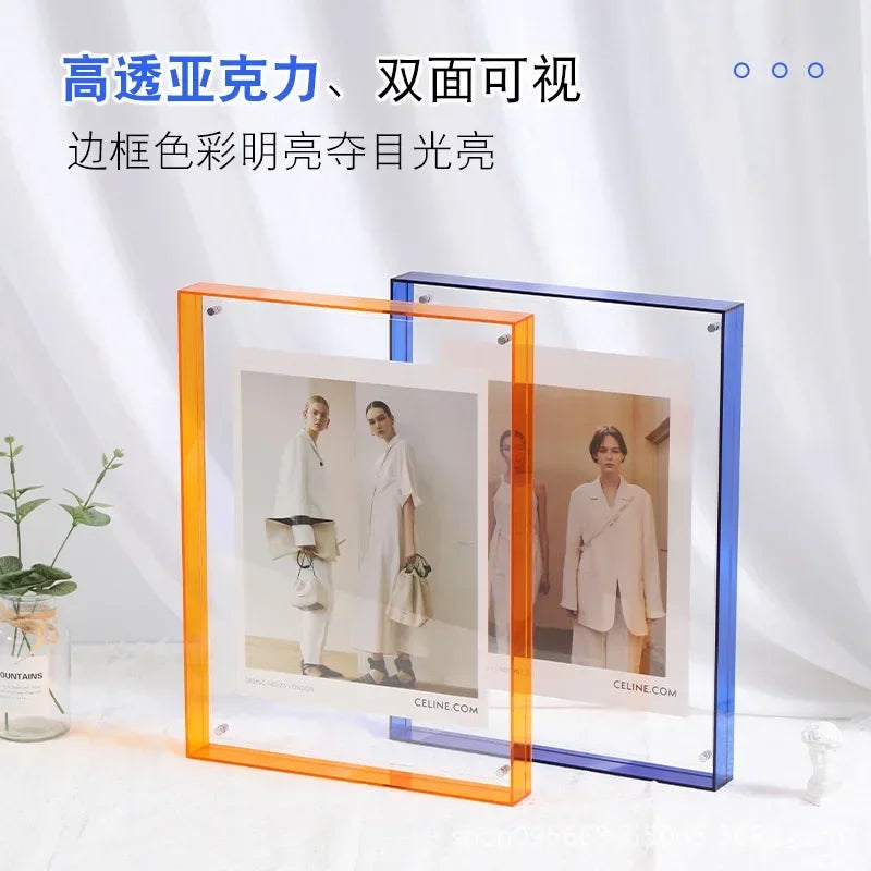 Transparent acrylic frame for various photos and decorations - view 3