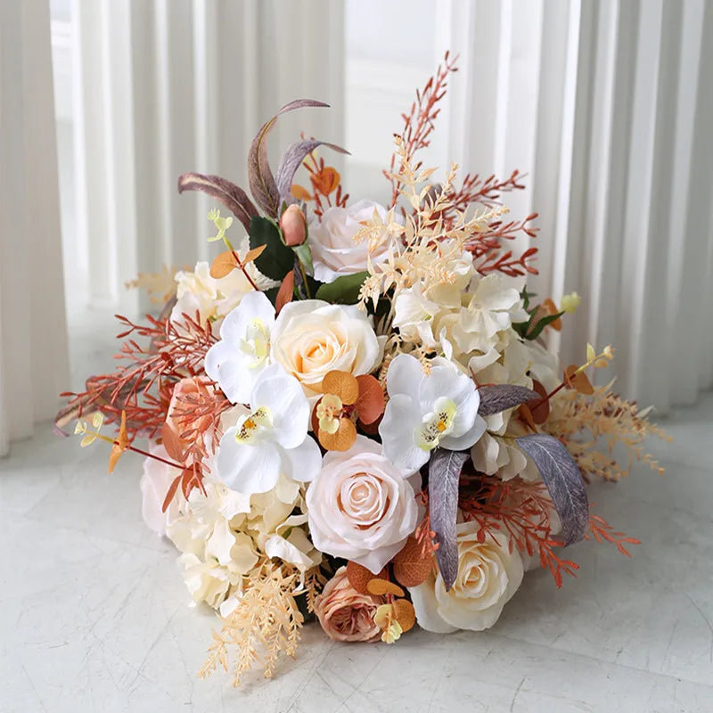 Artificial silk flower balls for wedding decoration and photo - 01 / 70 CM
