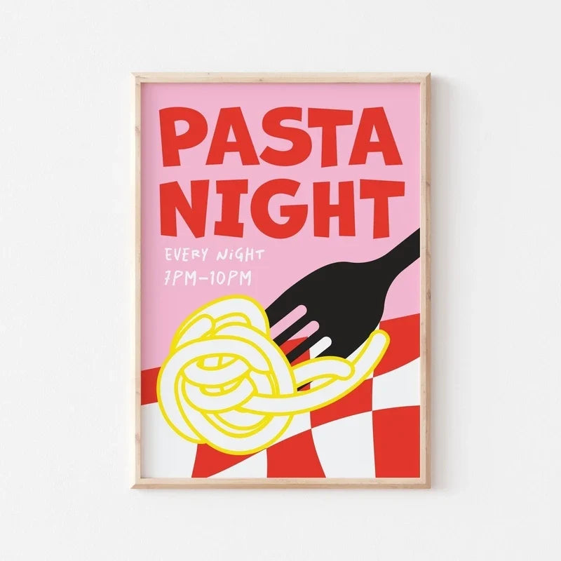 Food art citation poster for wall decoration - 3 / 50x70cm Unframed
