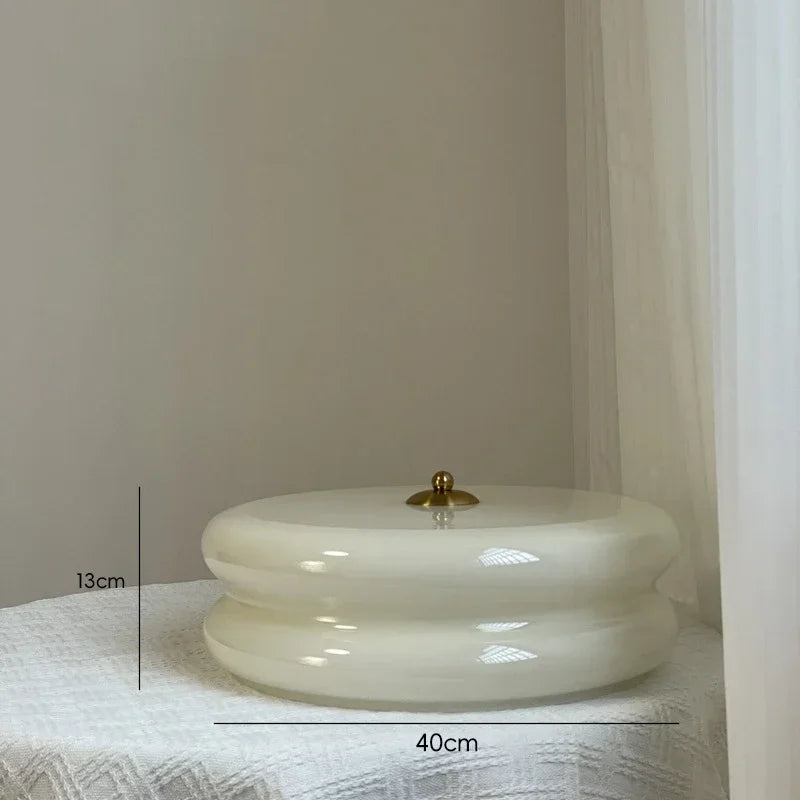 Design glass ceiling for elegant modern lighting - Beige-40cm(36Watt) / Cool White