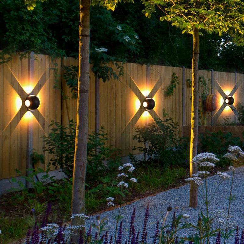Modern led wall sconce for indoor and outdoor - view 2