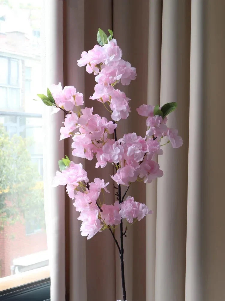 Artificial cherry flower branch for soft decoration - view 3