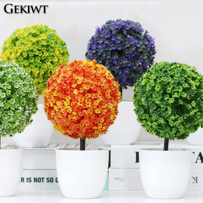 Bonsai artificial tree with flowers for interior decoration - view 3