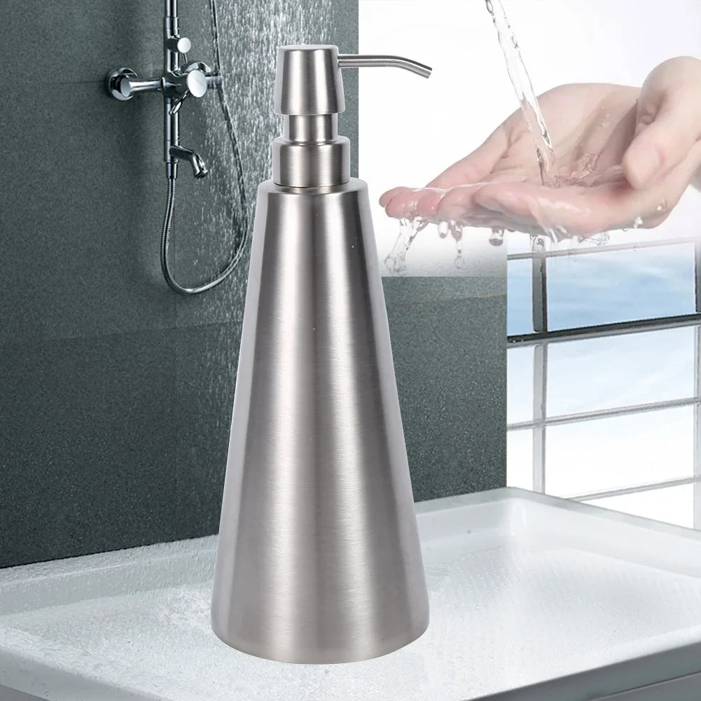 Liquid soap dispenser in stainless steel high capacity