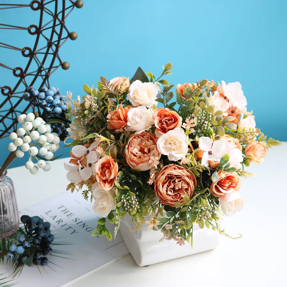 Bouquet of artificial flowers for wedding decoration and events - view 4