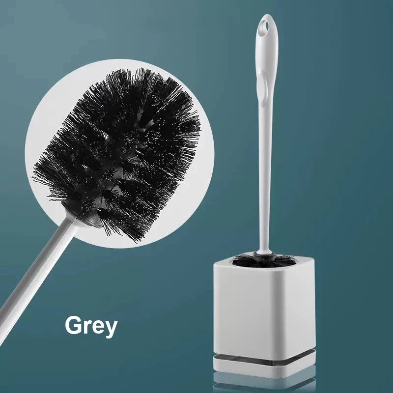 Long hair wc brush with wall drying support - 02