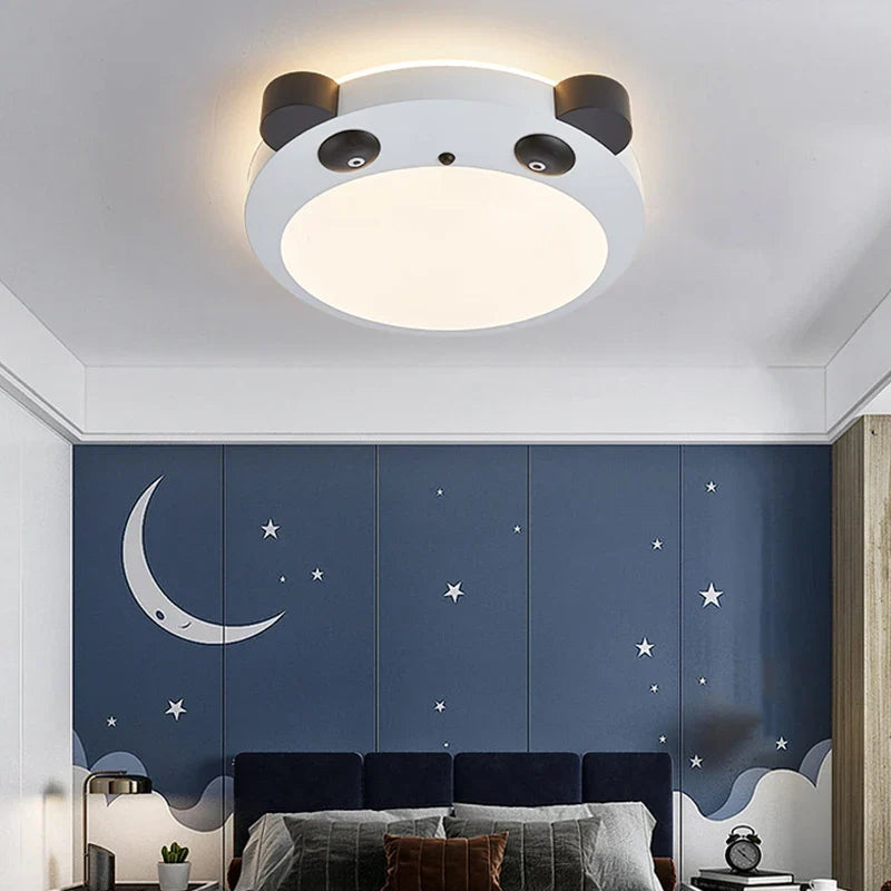LED panda ceiling lamp for decoration child bedroom - view 6