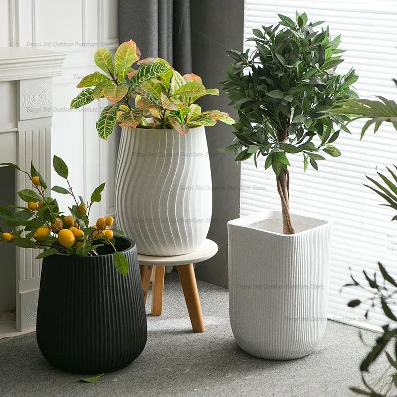 Modern design Nordic flowerpots for garden and courtyard - view 2