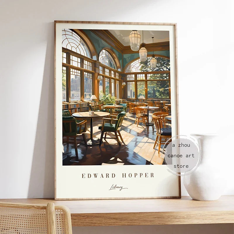 Emotive Edward Hopper Classic Art Wall Decoration - view 3