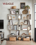 Modern 6-level self-supporting desk shelf
