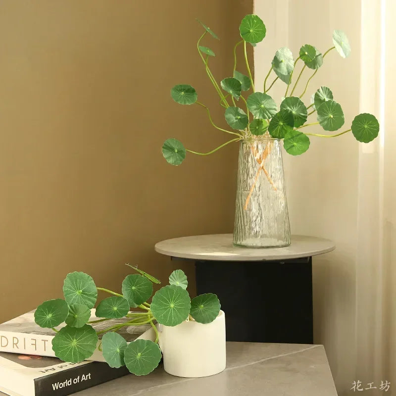 Artificial plant decoration green leaves lotus for indoor and outdoor - view 3