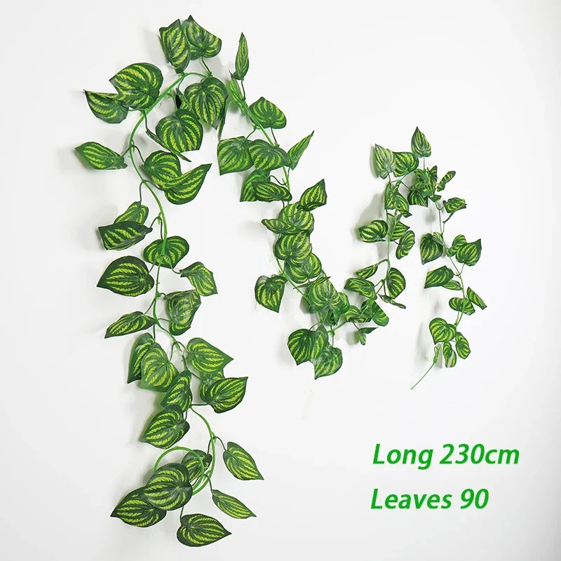 Artificial plant suspended ivy for wall decoration and wedding - Watermelon Leaves
