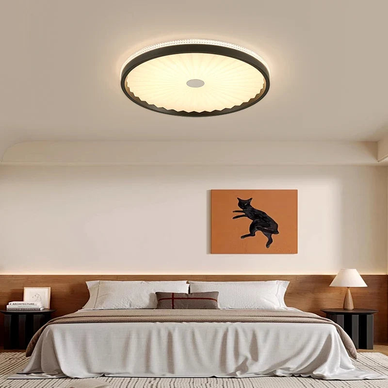 Round ceiling lamp in medieval style wabi-sabi for elegant interior - view 4