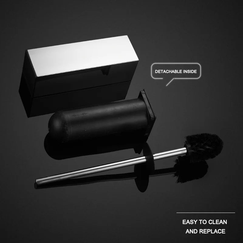 Durable and elegant bathroom brush holder set for bathroom - view 6