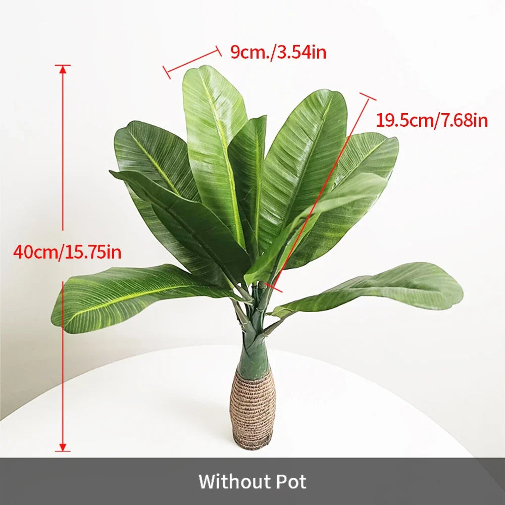 Tropical artificial palm in pot for interior and exterior decoration - A 8 Heads / 40cm No Pot