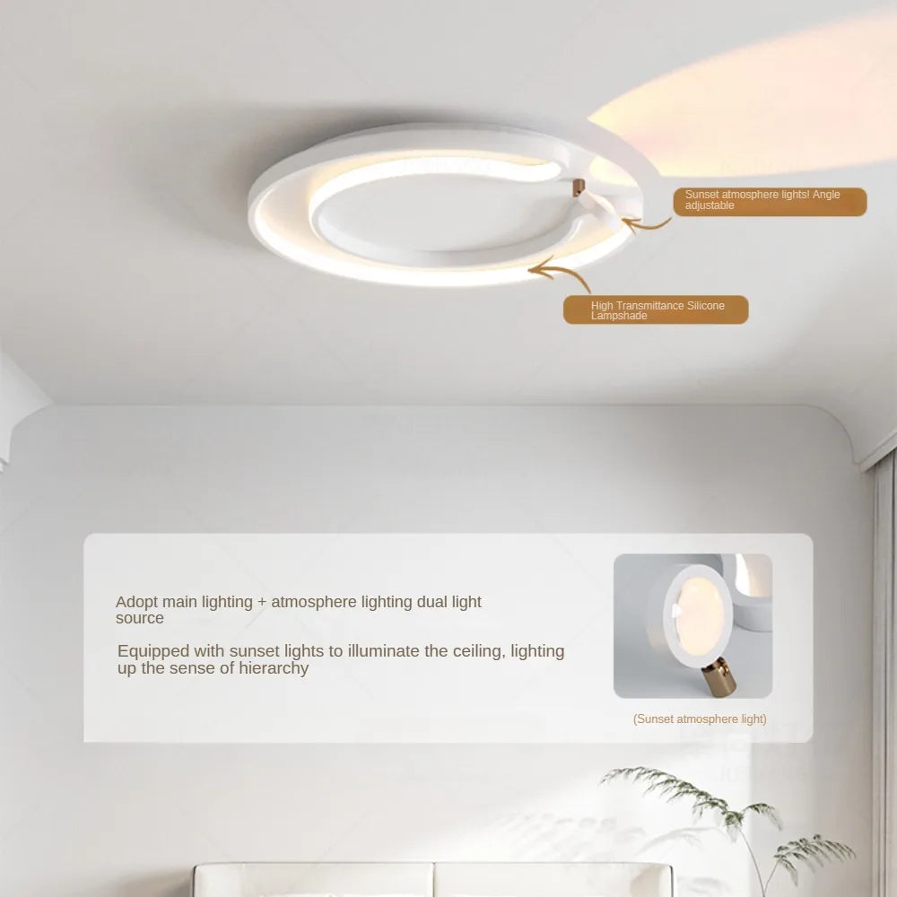 Modern led ceiling for a romantic and warm atmosphere - view 5