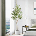 Artificial olive plants for interior and exterior decoration