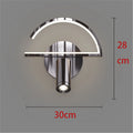 Modern LED wall sconce in chrome for interior design - Perle noire 5 / Warm Light