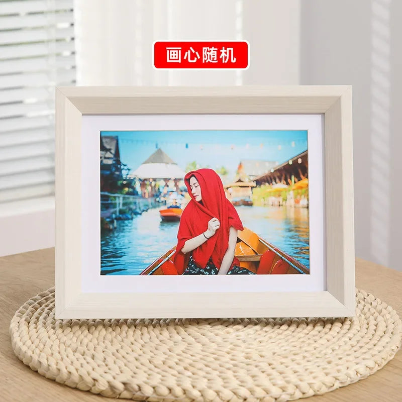 Minimalist wooden photo frame for interior decoration and gift - White Maple / A3 (29,7 x 42 cm)