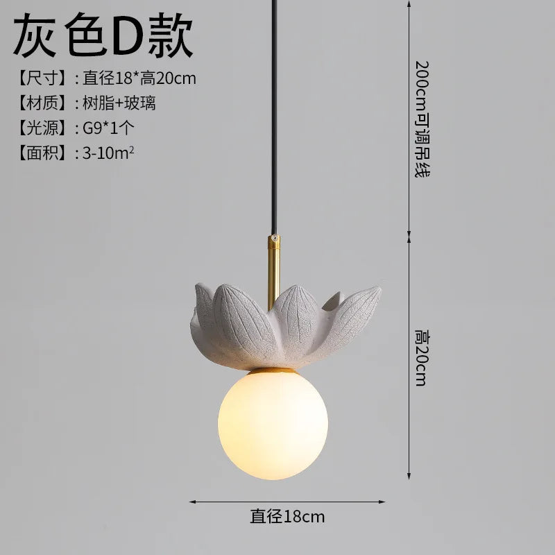 Modern resin pendant light for elegant interior decoration - Style Gary D