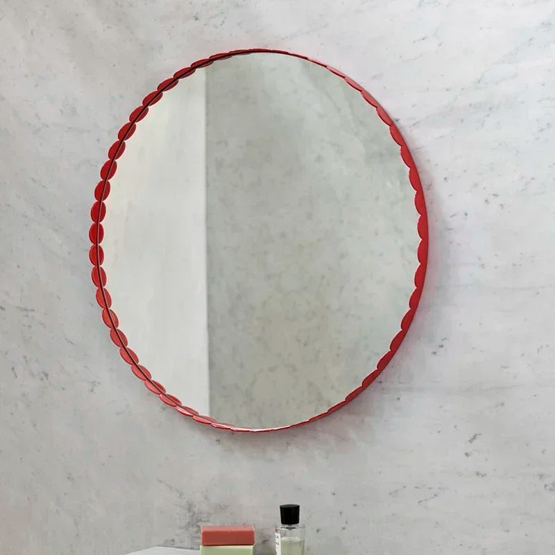 Round decorative retro Nordic mirrors for interior decoration - view 5
