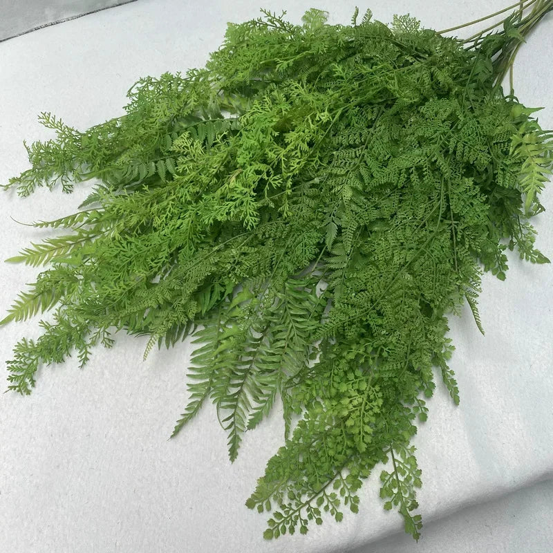 Artificial rattan fern for interior and exterior decoration