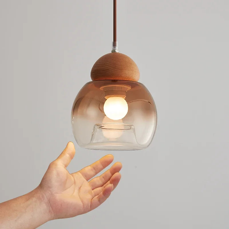 Retro glass pendant light medieval style for modern decoration