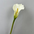 Set of 4 artificial calla lys for wedding decoration - White