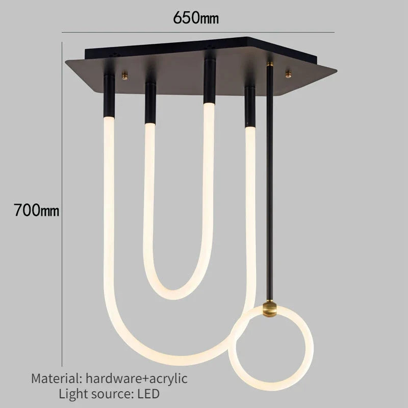 Modern luxury minimalist ceiling for indoor and outdoor - H 70cm / Warm White