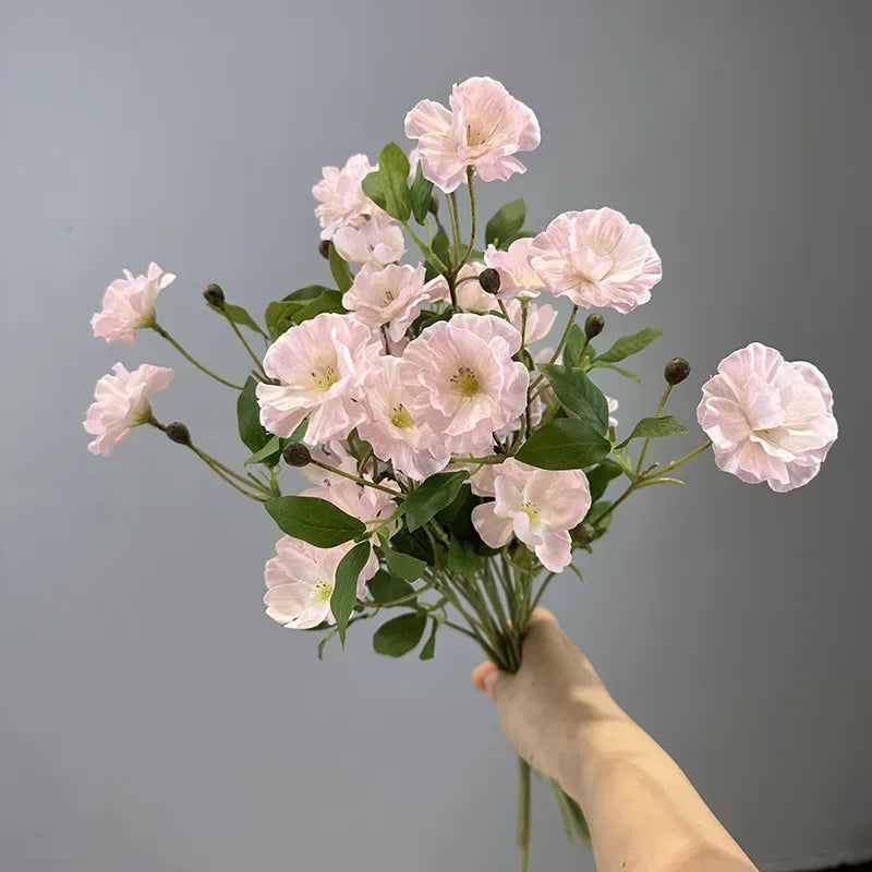 Marguerite simulation in silk artificial flowers for interior decoration - view 2