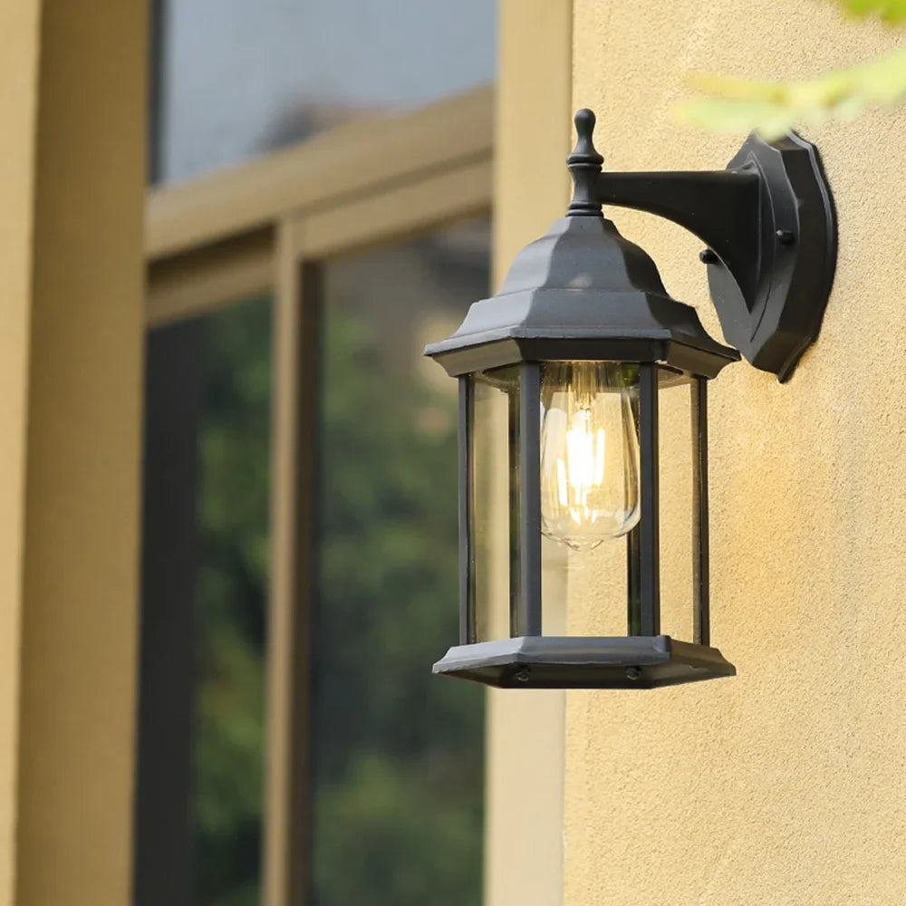 Retro waterproof outdoor wall sconce for creative spaces - view 4