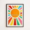 Wall art with floral quotations and colorful dog patterns - 20X30cm Unframed / 9