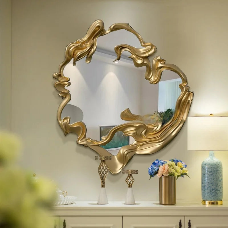 Lightweight European style decorative mirror customizable for interior - 70x95