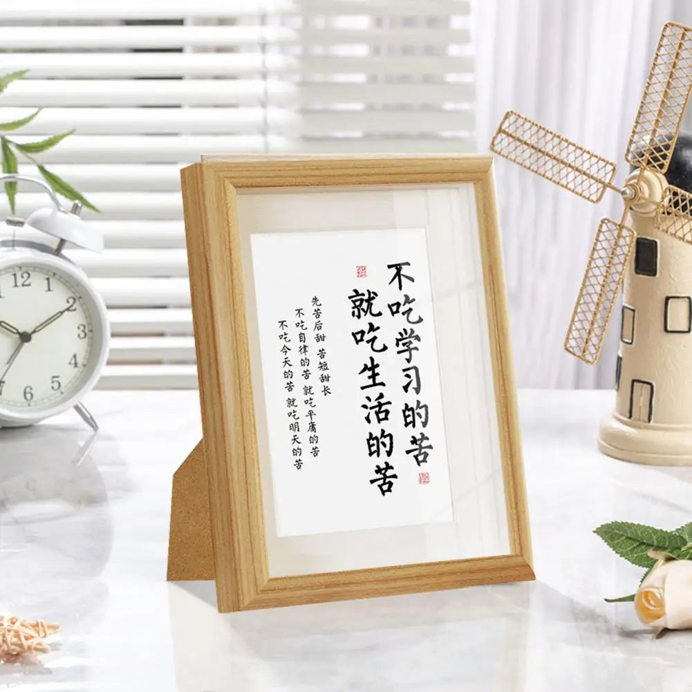 Waterproof photo frame in rustic wood with vintage glass - view 4