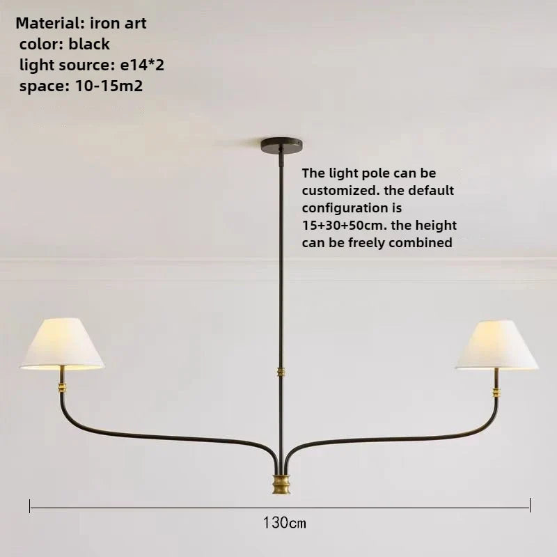 Elegant branch-shaped pendant light for minimalist decoration - A2 / 3 modifiables