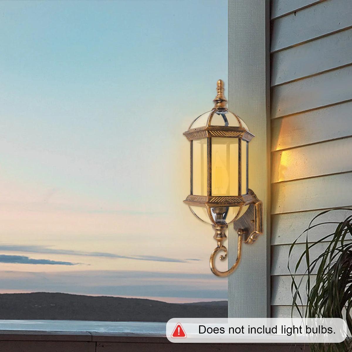 Waterproof vintage wall sconce for decorative exterior - view 5