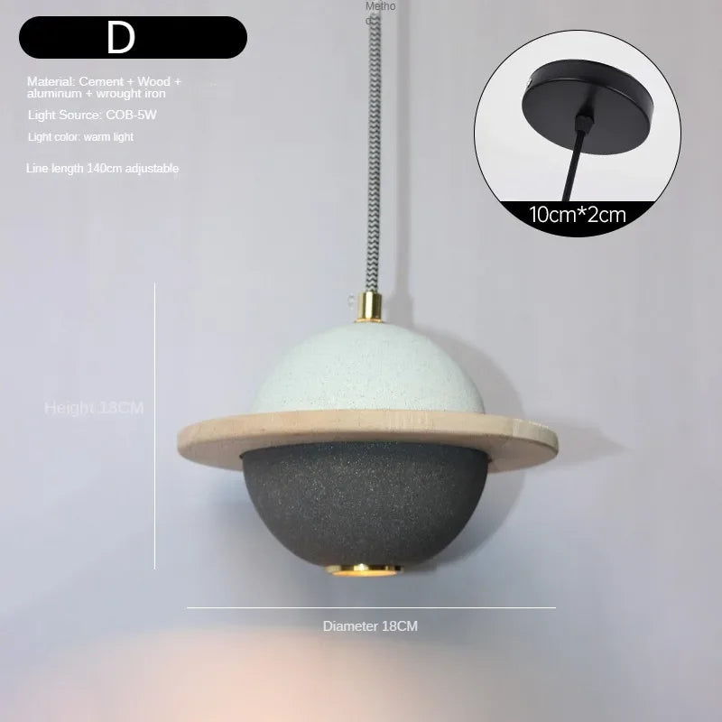 Modern chandelier with creative design led for children - D / Lampe chaude