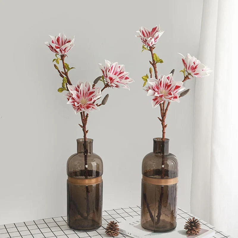 Large branch of artificial magnolia for autumn decoration - view 4