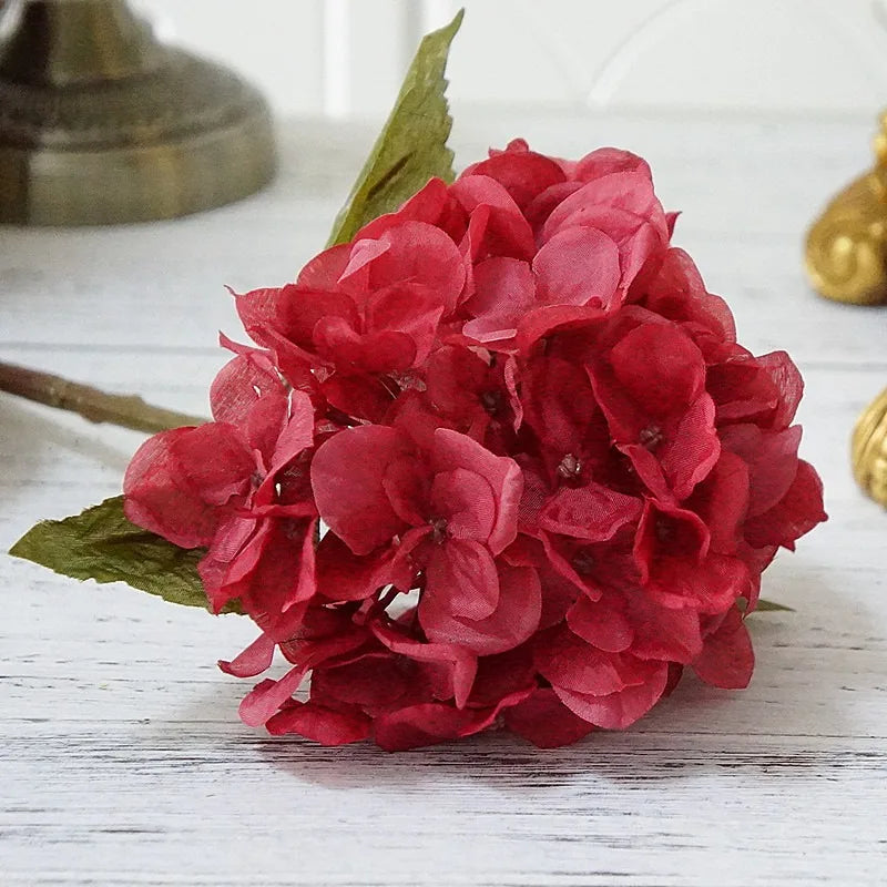 Silk hortensia bouquet for interior decoration and wedding - 5