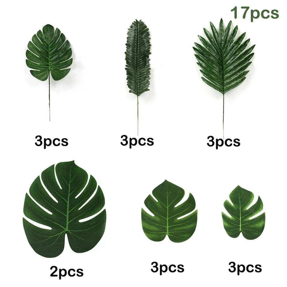 Tropical palm decorations for Hawaiian party and safari - N°1