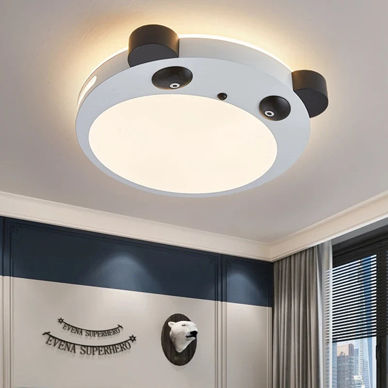 LED panda ceiling lamp for decoration child bedroom - view 2