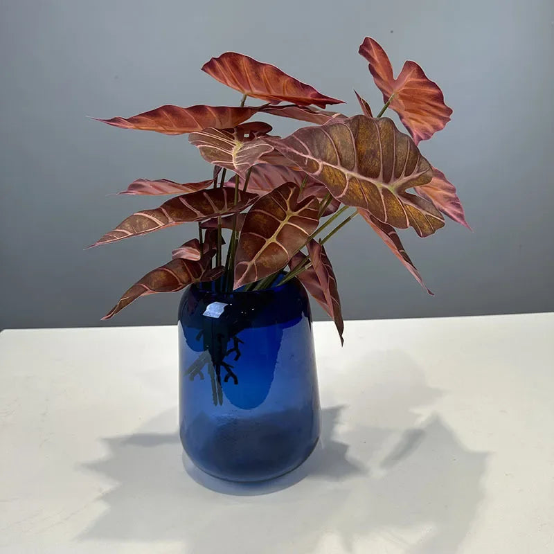 Set of 2 artificial leaves for autumn party decoration - view 6