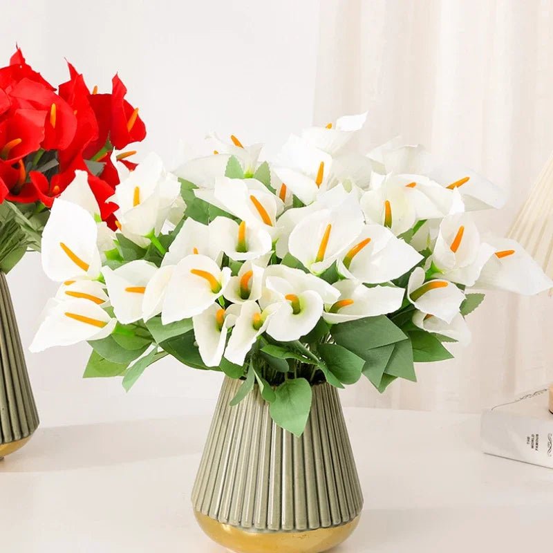 Artificial calla lys bouquet for festive event decoration - view 5