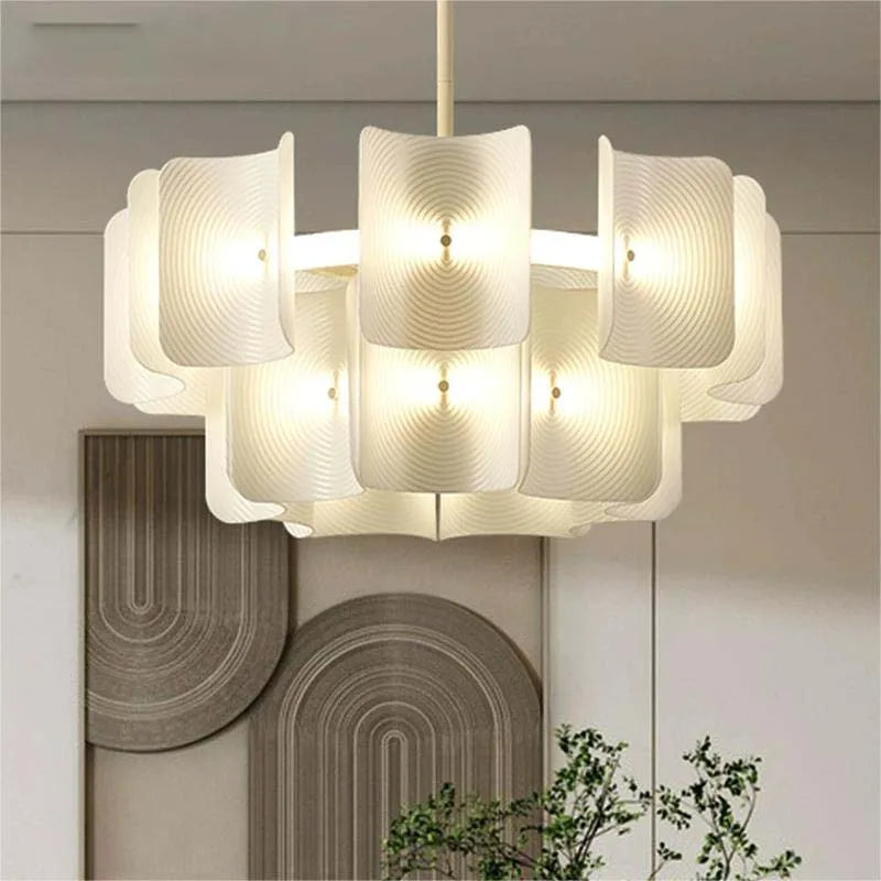 Newly designed LED chandelier, fingerprint chandelier, luxurious living room, bedroom, villa, hotel lobby, bright acrylic chande - view 4