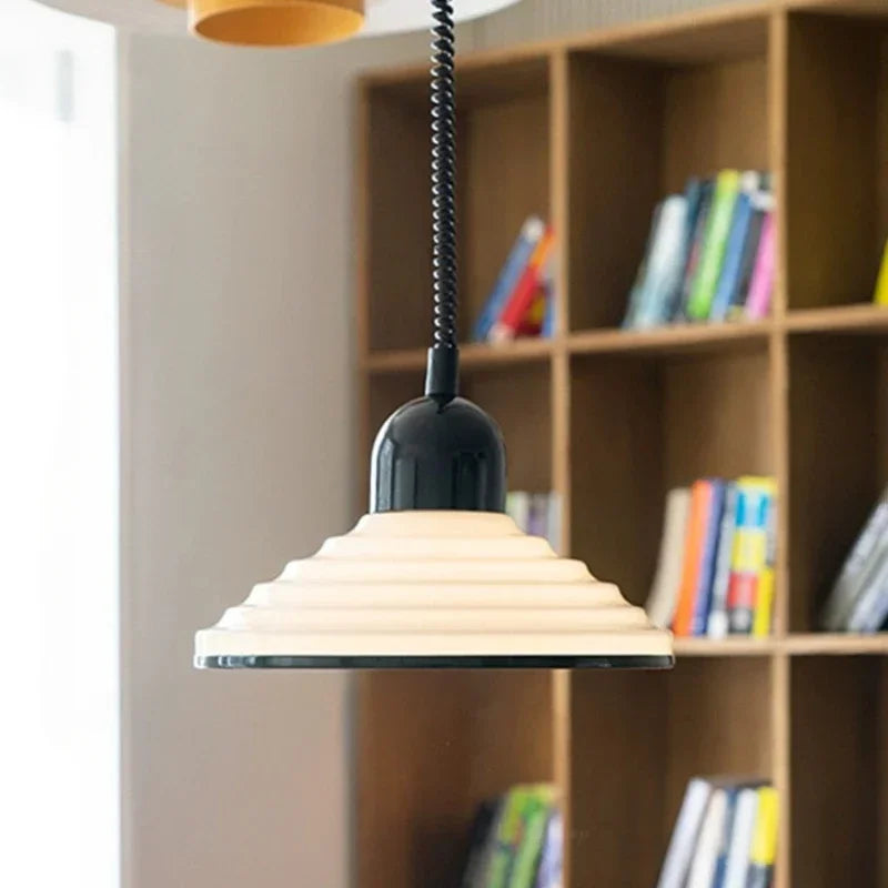 Northern glass chandelier with vintage led lighting